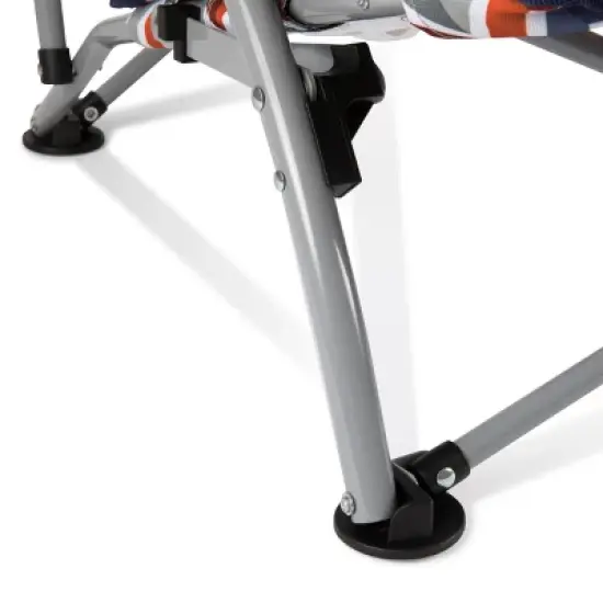 Picnic Time Tranquility Portable Beach Chair - Navy Blue/Gray image {7}