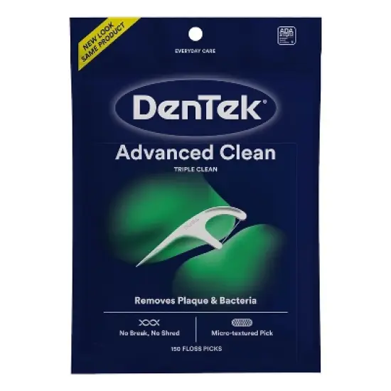 DenTek Triple Clean Advanced Clean Floss Picks, 150 Count (Packaging May Vary) image {3}
