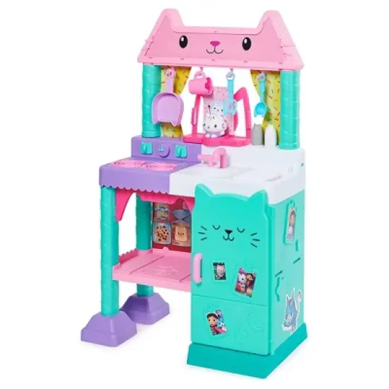 Gabby&rsquo;s Dollhouse, Cakey Kitchen Set for Kids with Play Kitchen Accessories, Play Food, Sounds, Music and Kids Toys for Girls and Boys Ages 3 and Up image {1}