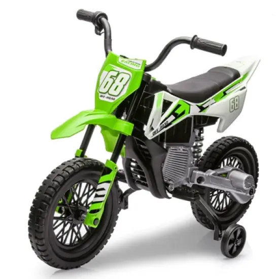 12V Kids Ride On Motorcycle, Electric Motorcycle for Kids with Music, Spring Suspension, Twist Grip Throttle, Ride On Car for Boys Girls 3-10 image {8}