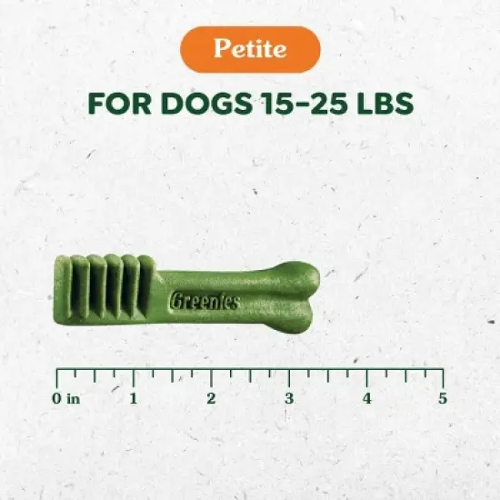 Greenies Pumpkin Spice Flavor Petite Dental and Hard Chews Dog Treats - 6oz/10ct image {3}