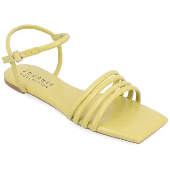 Journee Collection Womens Lyddea Tru Comfort Foam Buckle Multi Strap Sandal image {12}