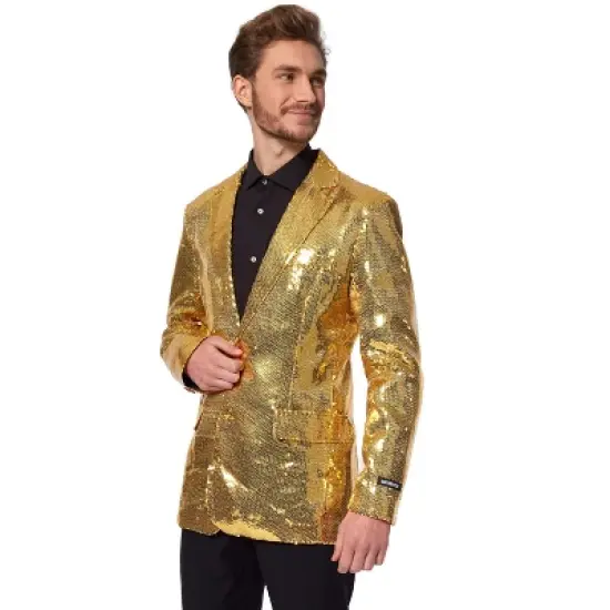 Suitmeister Men's Christmas Blazer - Sequins Gold image {3}