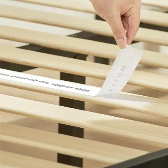 10" Modernista Metal Platform Bed Frame Black - Mellow image {6}