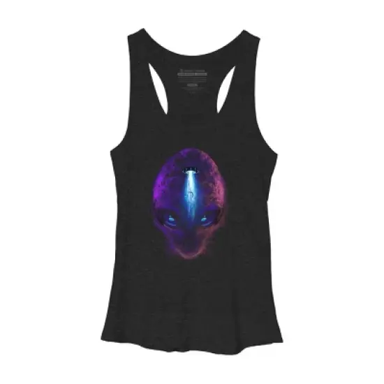 Women's Design By Humans Abduction By alnavasord Racerback Tank Top image {2}