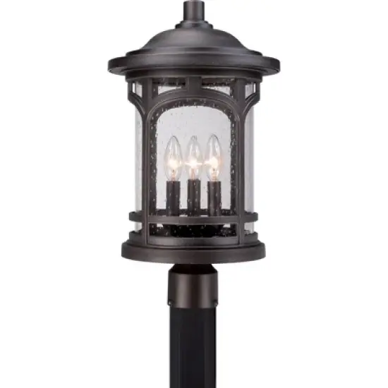 Quoizel Lighting Marblehead 3 - Light Post Light in  Palladian Bronze image {4}
