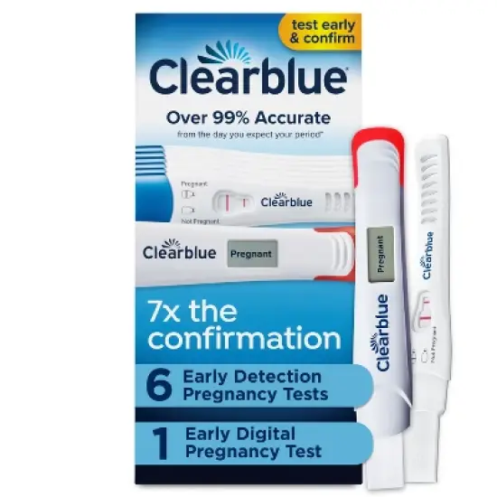 Clearblue Combo Pregnancy Tests - 6 Rapid + 1 Digital image {12}