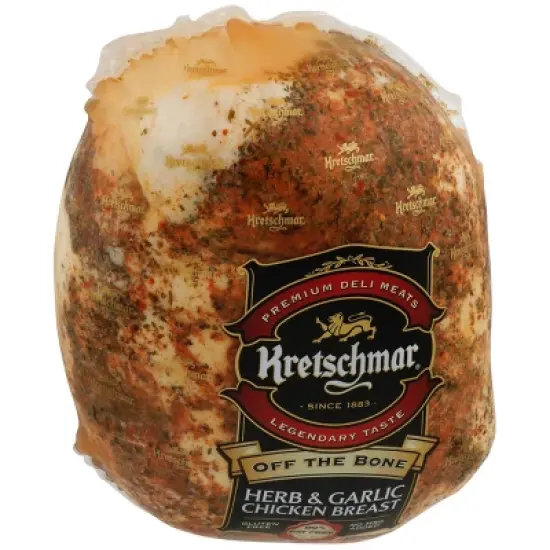 Kretschmar Off the Bone Herb & Garlic Chicken Breast - Deli Fresh Sliced - price per lb image {2}
