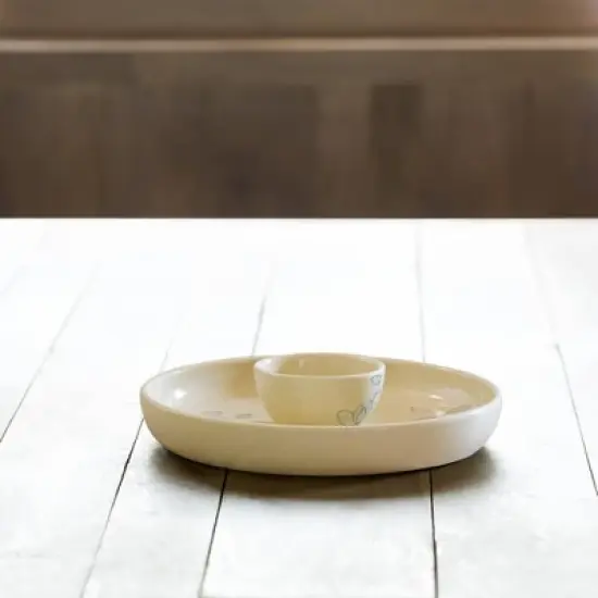 Handcrafted Ceramic Chip and Dip Bowl &uml;C Stylish Serving Bowl for Parties & Gatherings image {3}