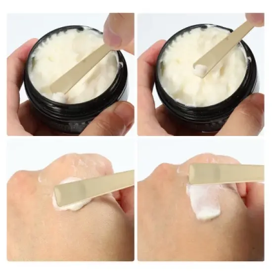 Unique Bargains Hangable Trapezoid Shape Mini Makeup Cosmetic Spoon 2 Pcs image {4}