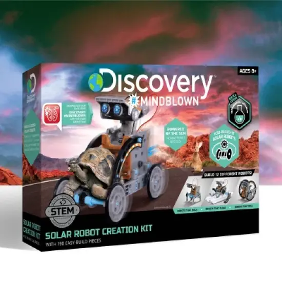 Discovery #Mindblown Solar Robot Creation STEM Science Kit 190pc image {9}