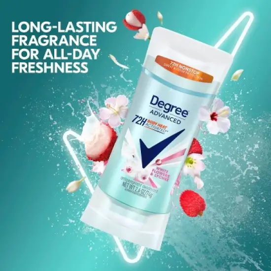 Degree Advanced Motionsense White Flowers & Lychee 72 Hour Antiperspirant & Deodorant - 2.6oz image {6}