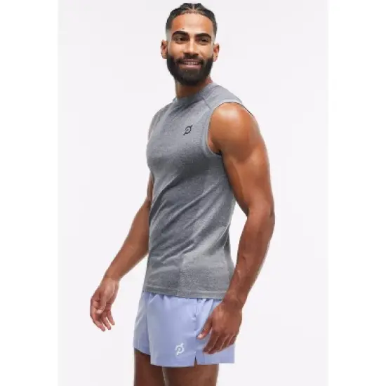 Peloton Men's Seamless Muscle Tank, Black image {1}