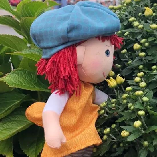 HABA Freya 12" Machine Washable Soft Doll with Red Hair image {4}