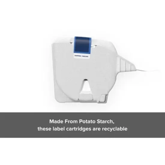 Zebra ZSB Series Mailing Labels - Potato Starch-Based, Recyclable Label Cartridge - Versatile, Cloud-Based Adhesive Labels for Printer - 2.25x4" image {1}