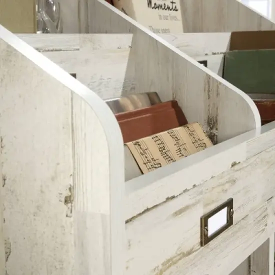 28" Barrister Lane Storage Bookshelf White Plank - Sauder image {2}