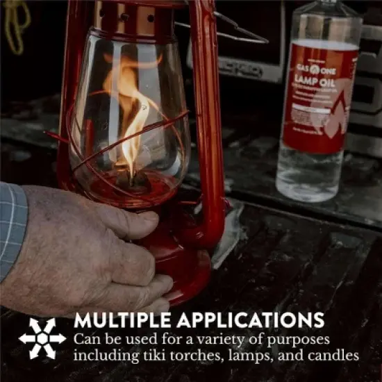 GasOne 32 oz Liquid Paraffin Lamp Oil &ndash; Multifunctional, Smokeless, Odorless Ideal for Lamps, Lanterns, Tiki Torch &ndash; Superior Seal and Safe Packaging image {2}