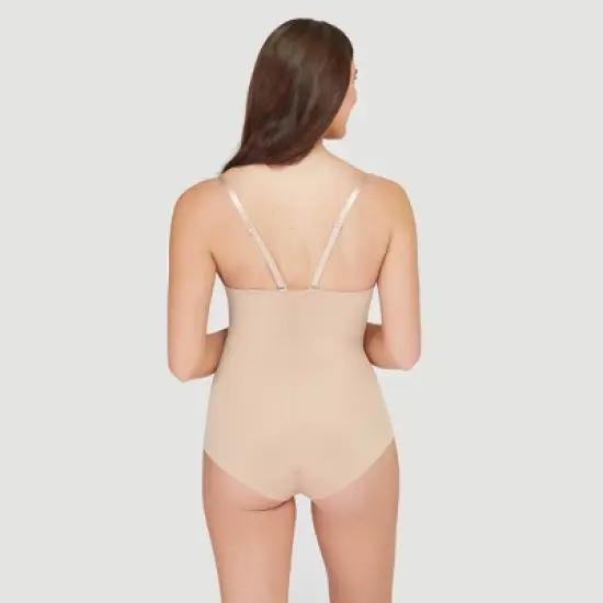 ASSETS by SPANX Women's Flawless Finish Shaping Micro Low Back Cupped Bodysuit Shapewear image {3}