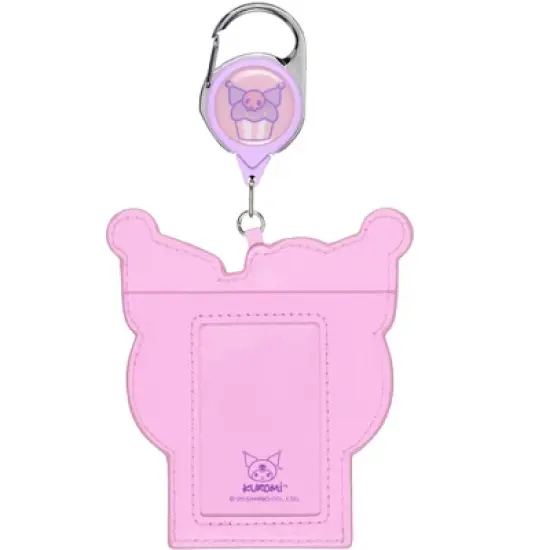 Sanrio Hello Kitty and Friends Merchandise Lanyard Snack Shop Kuromi Retractable Reel ID Badge Holder Keychain Multicolored image {1}