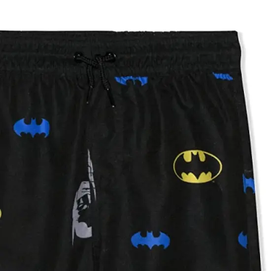 Warner Bros Boy's Justice League Superhero Print Quick Dry Swim Shorts for toddler image {2}