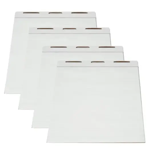 School Smart Ruled Easel Pad Paper, 34 x 27 Inches, 50 Sheets Each, Pack of 4 image {6}