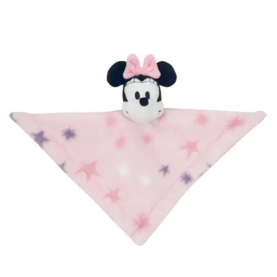 Lambs & Ivy Disney Baby Minnie Mouse Plush Security Blanket - Pink image {2}