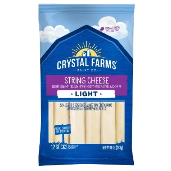 Crystal Farms Light String Cheese - 12ct image {7}