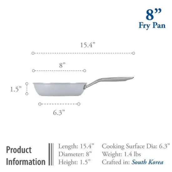 TECHEF CeraTerra - 8" Ceramic Nonstick Frying Pan image {4}