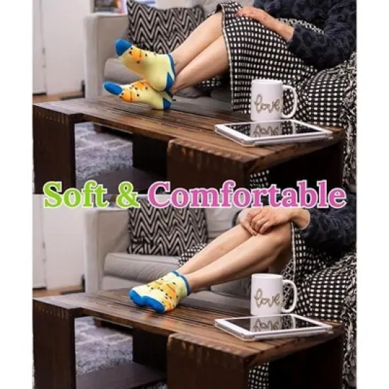 Solid Color Rainbow No Show Socks - 20 Pairs image {3}