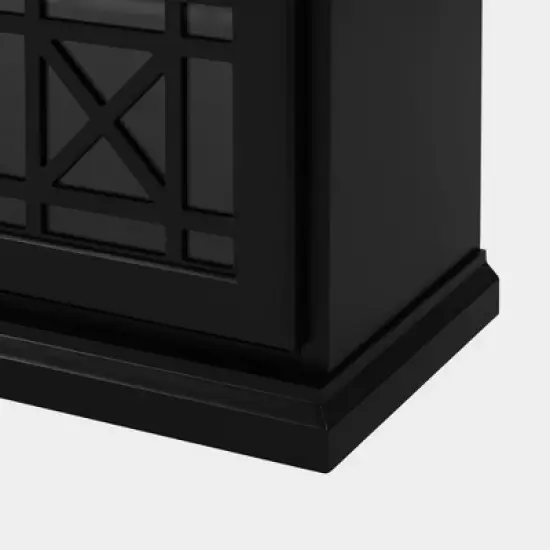 Selma Transitional 3 Tiered Ornate Fretwork Door Sideboard - Saracina Home image {4}