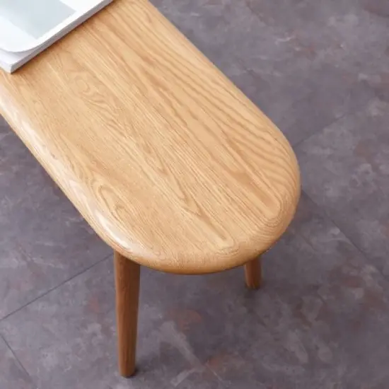 Dexmalle Oak Wood Dining Bench image {5}
