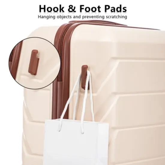 Dexmalle  ABS Spinner Wheel Luggage With Combination Lock image {4}