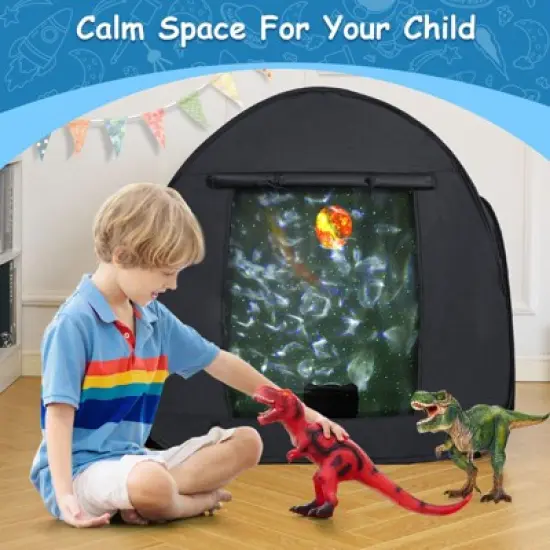 GARPROVM Kids Outdoor Sensory Tent Blackout & Private Playroom for Stress Relief image {4}