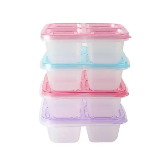Cook With Color 16pc 4 Compartment Portion Containers image {5}
