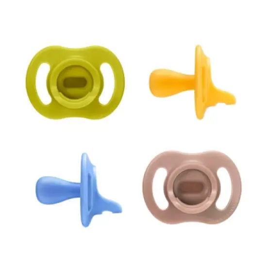 Tommee Tippee Ultra-Light Stay Put Silicone Pacifier 6-18 Months - Blue & Green - 4pk image {8}