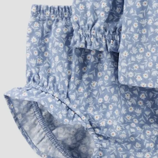 Carter's Just One You&reg;️ Baby Girls' Floral & Bottom Set - Blue image {2}