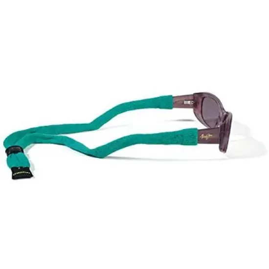 Croakies Cotton Suiters Eyewear Retainer, Emerald|Made in the USA|100% Cotton image {1}