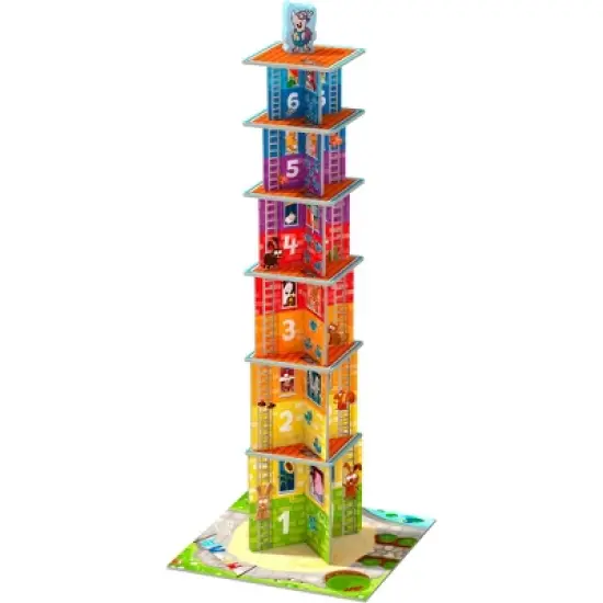 HABA My Very First Games Rhino Hero Junior Cooperative Stacking & Matching Game image {6}