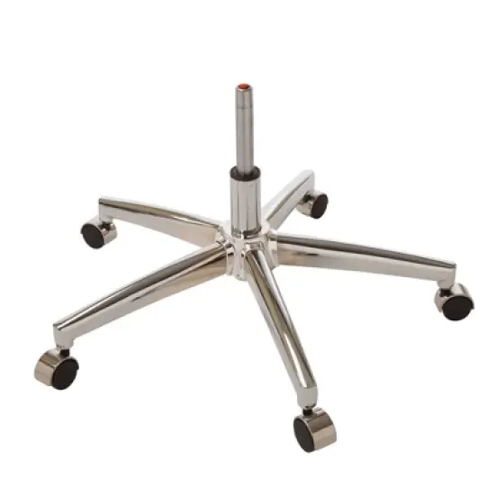 Mid Century Modern Bonded Leather Gaslift Adjustable Swivel Office Chair Cream - Glitzhome image {9}