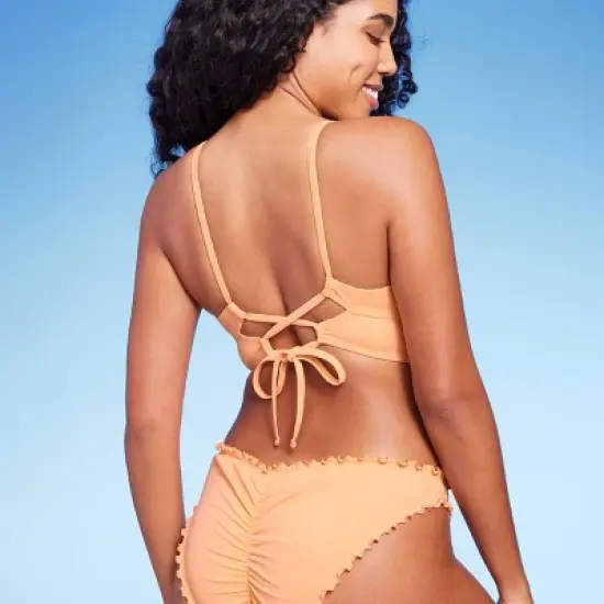 Women's Shirred Keyhole Underwire Bikini Top - Shade & Shore&trade; Peach image {4}