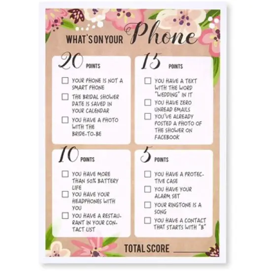 Best Paper Greetings Set of 5 Bridal Shower Games for Engagement Celebrations, Bridal, Bachelorette, Anniversary, Wedding Party, Entertains 50 Guests image {7}