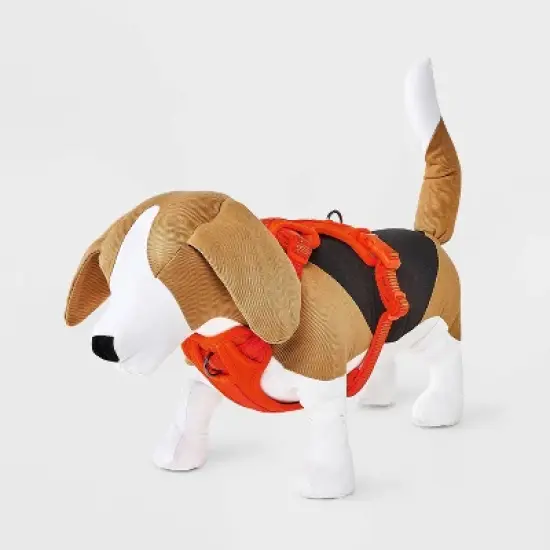 Reflective Comfort Clip-In Clasp Dog Harness - Bright Orange - Boots & Barkley&trade; image {3}