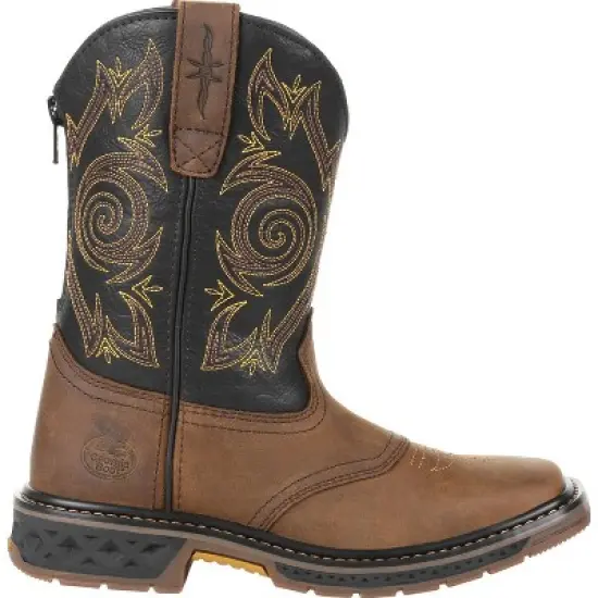 Georgia Boot Carbo-Tec LT Toddler Boys' Brown Pull-On Saddle Boot image {6}