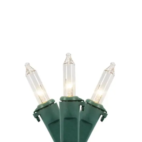 Northlight Incandescent Mini Christmas Light Set - Clear - 92' Green Wire - 450ct image {1}