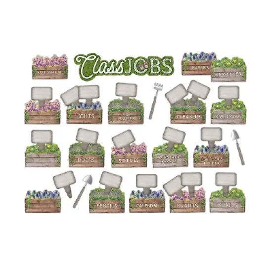 Eureka&reg; Curiosity Garden Class Jobs Mini Bulletin Board Set image {4}