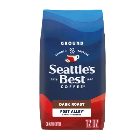 Seattle's Best Coffee Post Alley Blend Dark Roast Ground Coffee -12oz Bag image {7}