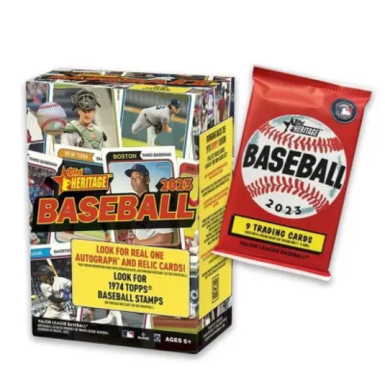 2023 Topps MLB Heritage Baseball Trading Card Blaster Box image {1}