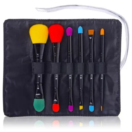SHANY LUNA 6 PC Double Sided Travel Brush Set  - 6 pieces image {2}