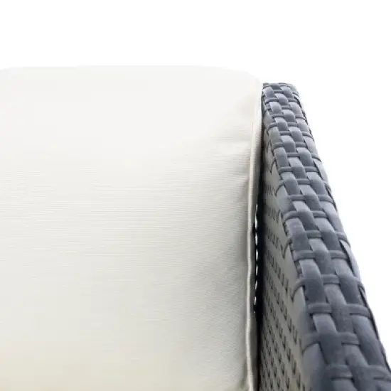 Bronson 3 Piece Sofa Set - Indoor/Outdoor - PAT9022 - Black/Beige - Safavieh image {2}