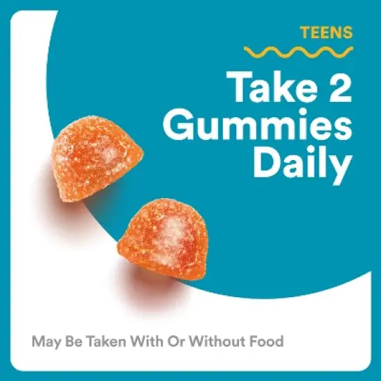 SmartyPants Teen Guy Plus Multivitamin & Omegas Gummies with Vitamins C, D3, B12 & Zinc - 60ct image {8}